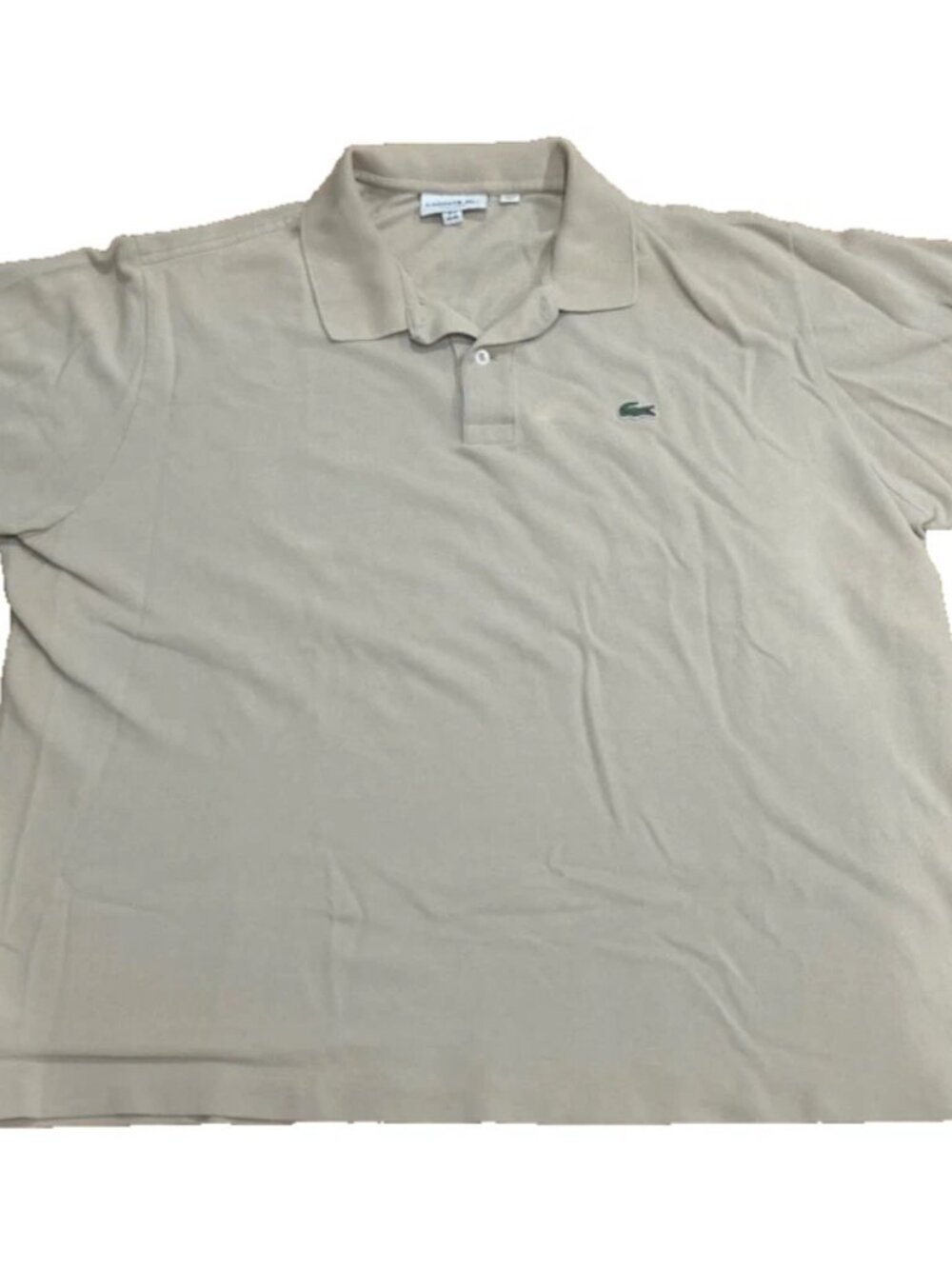 Lacoste Polo Shirt Khaki 3XL Pique Cotton Short Sleeve Mens Classic Golf Preppy